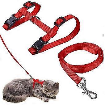 Cat Harness With Leash Adjustable Harnesses Cat Leash Kitten Collar Escape-proof