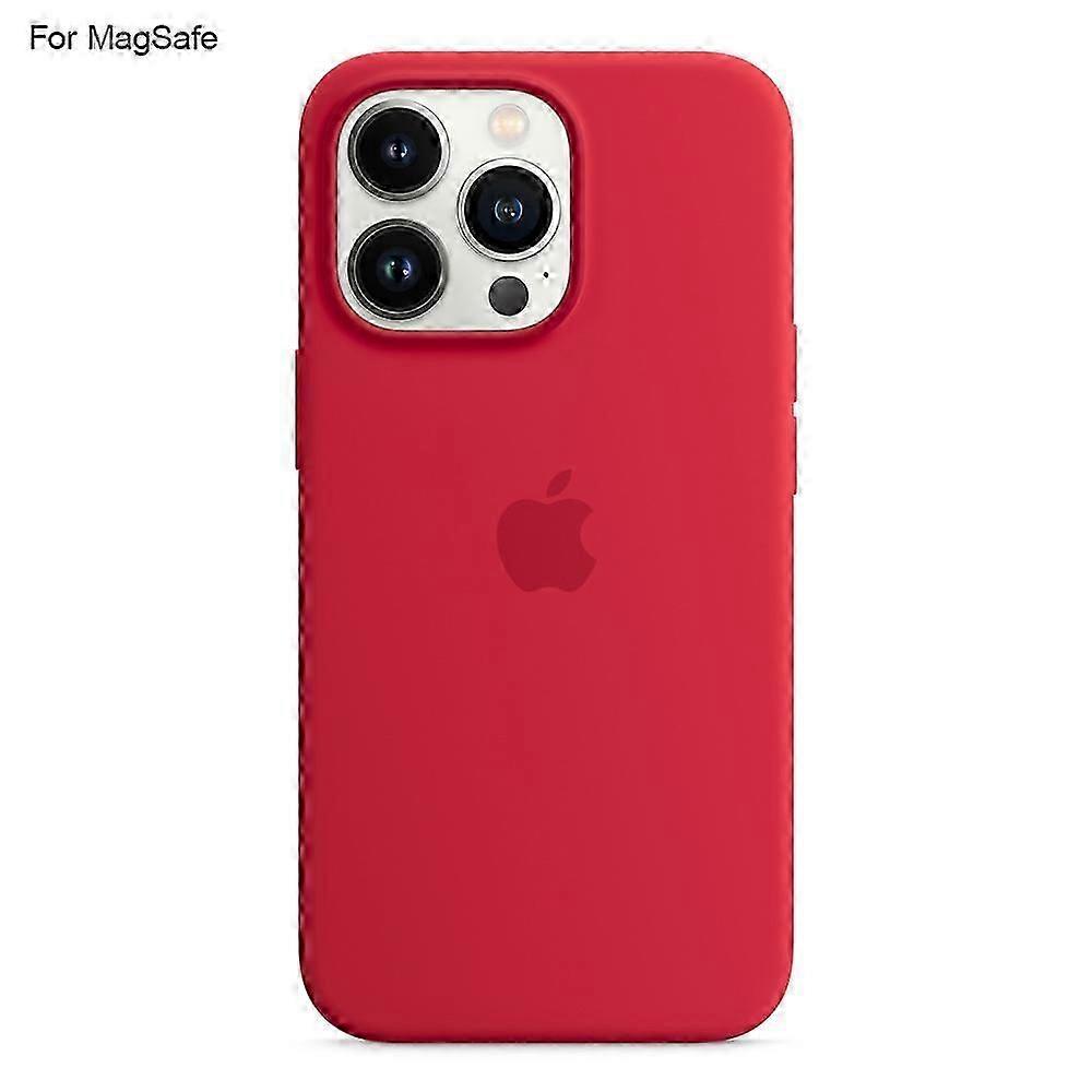 For Iphone 14 Pro Max Case Compatible With Magsafe Liquid Silicone Phone Back Cover [induction Popov