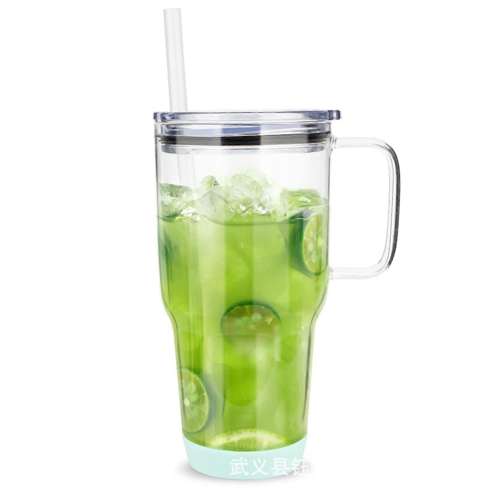 32-ounce thermos cup with straw and lid, suitable for daily drinking