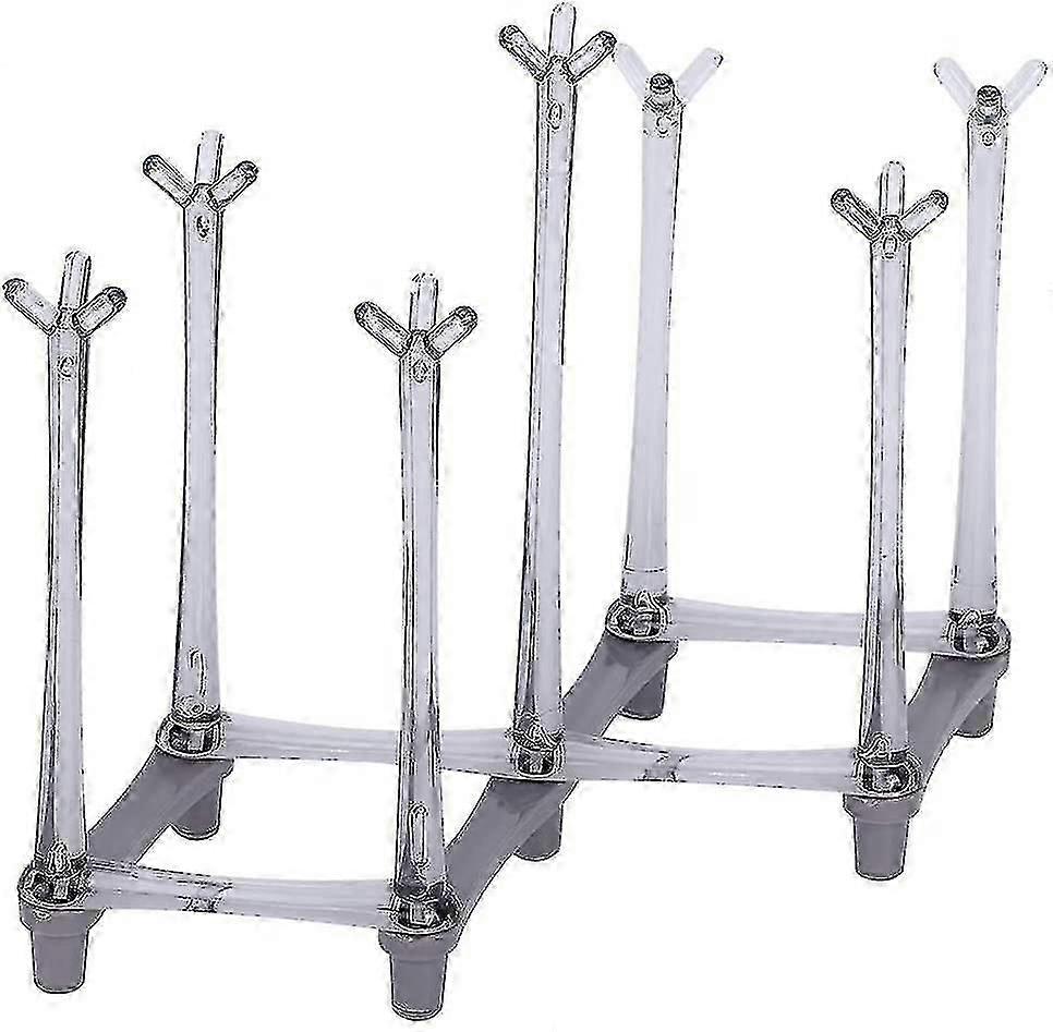 Light Gray Retractable Cup Drying Rack Goblet Rack Drinking Bottle Non-slip