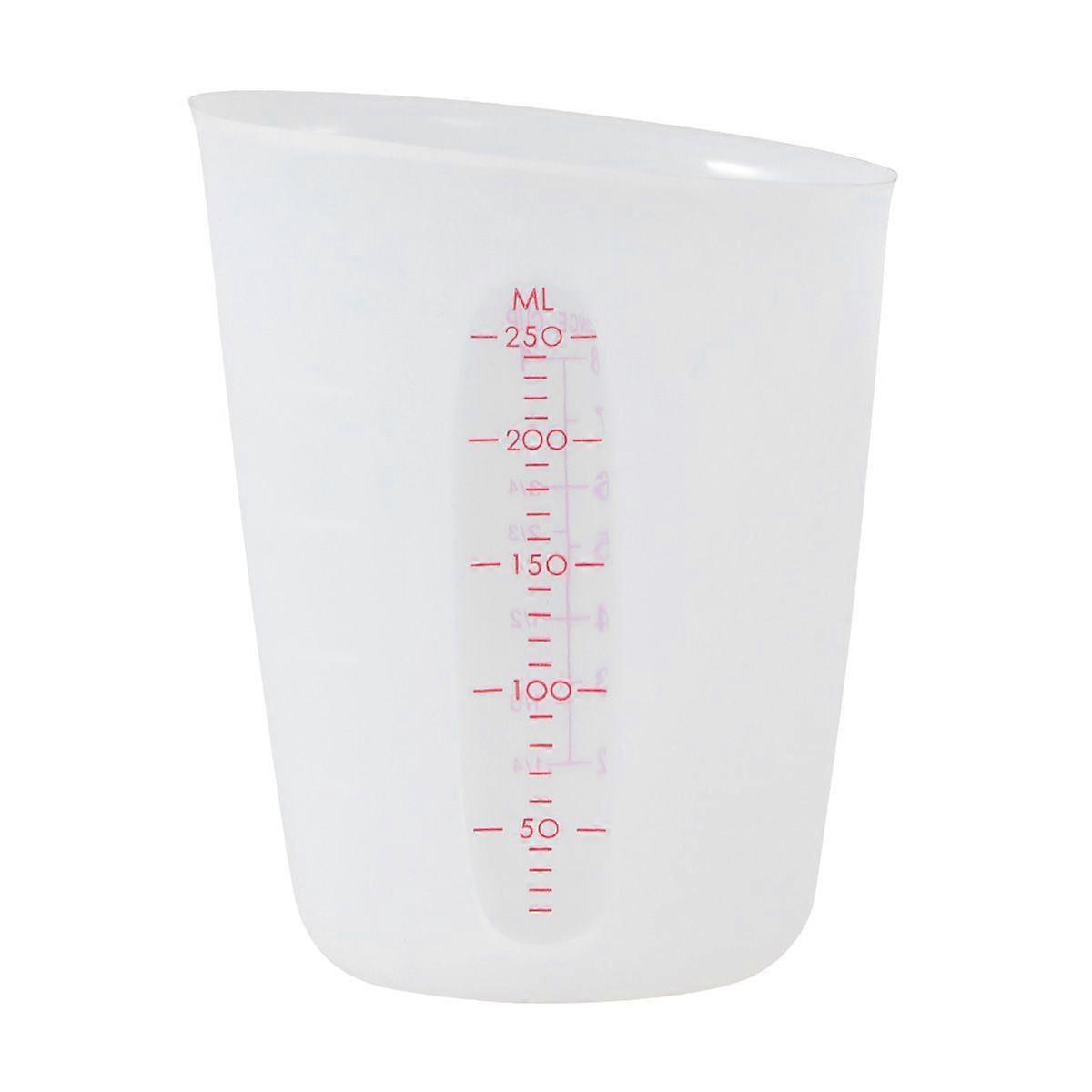 Silicone Measuring Cup Visible Semi-transparent Measuring Cup Scale Measuring Cup (250ML)