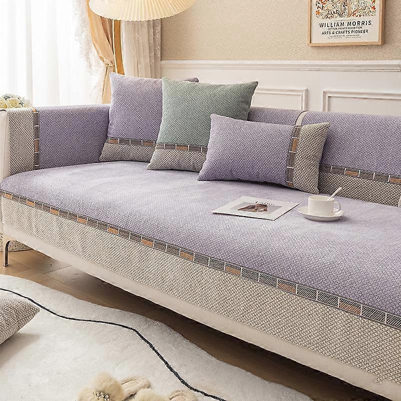 Chenille Sofa Cushion Four Seasons Universal Simple Modern Light Luxury Ins Wind Non-slip Combination Sofa Cover