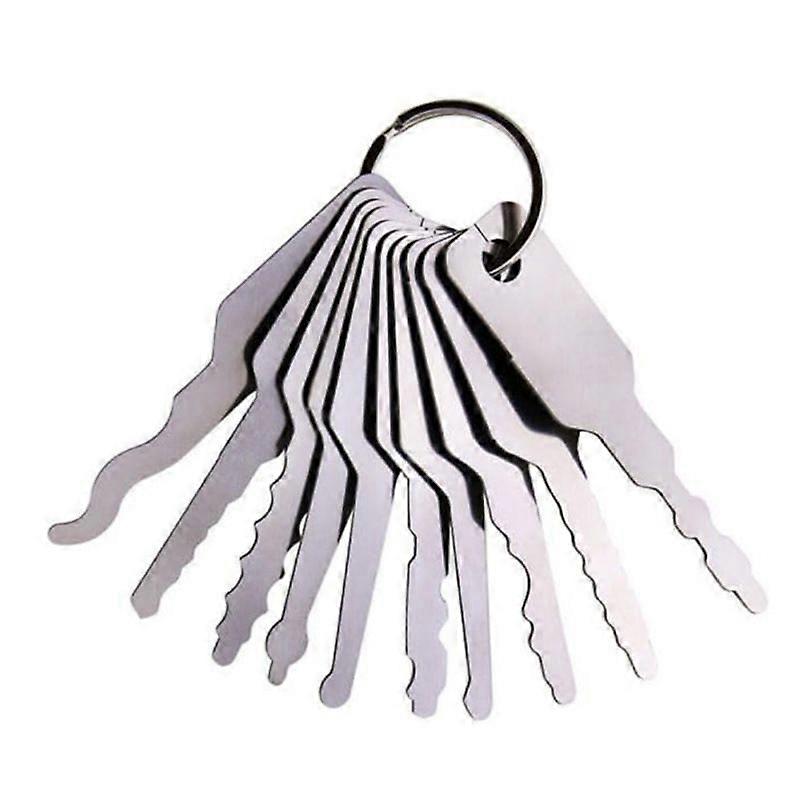 10PCS Practical Unlocking Tools, Long Crank Keys for Lock Repair