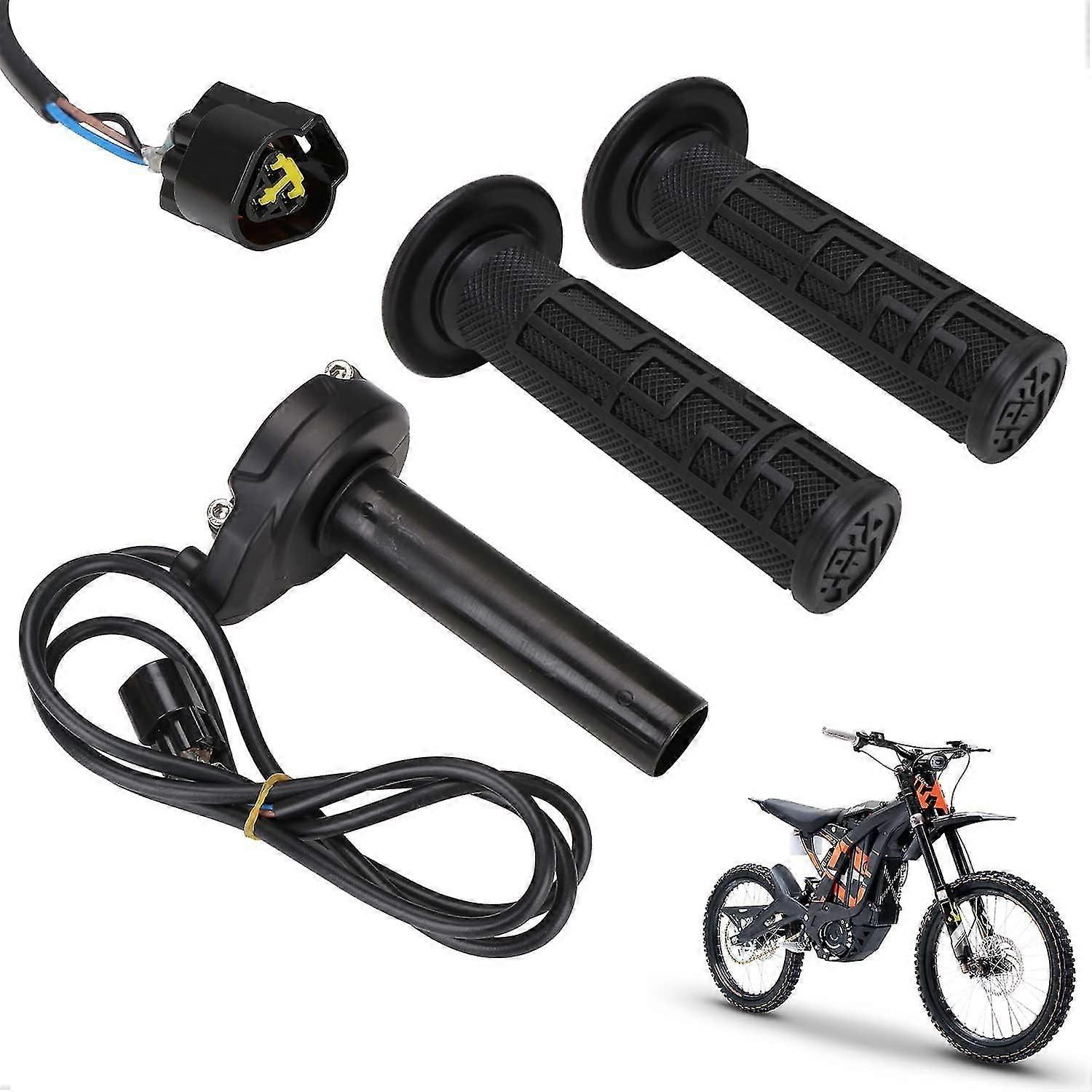 Turn Grips Throttle Assembly with Throttle Cable for SurRon Light Bee X/S Segway X260 X160 Electric EBike