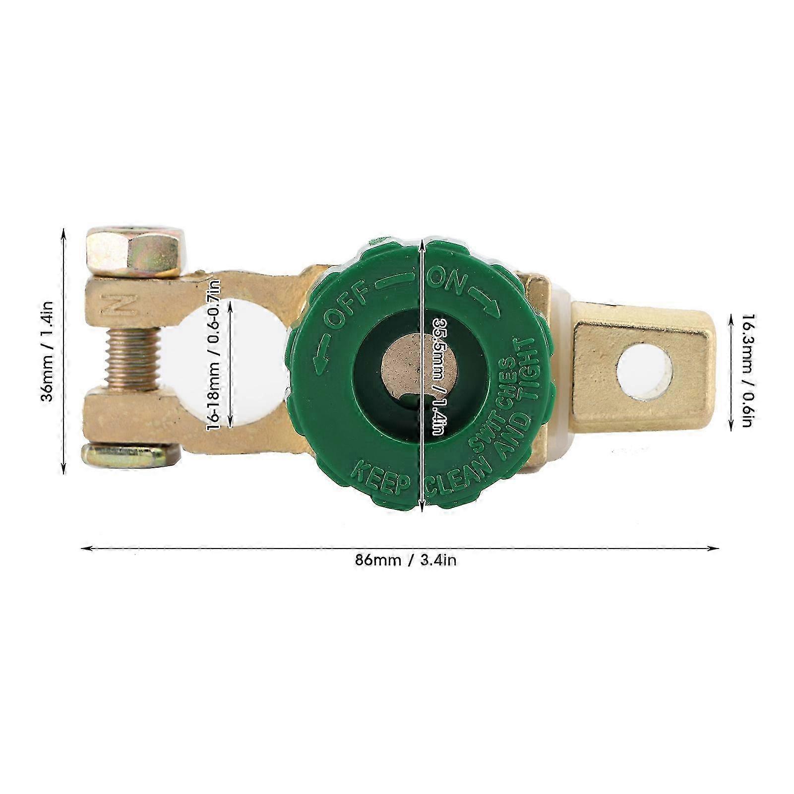 10Pcs Battery Disconnect Terminal Negative Connector Clamp Clip Switch 400A for Car Boat Motorcycle f26