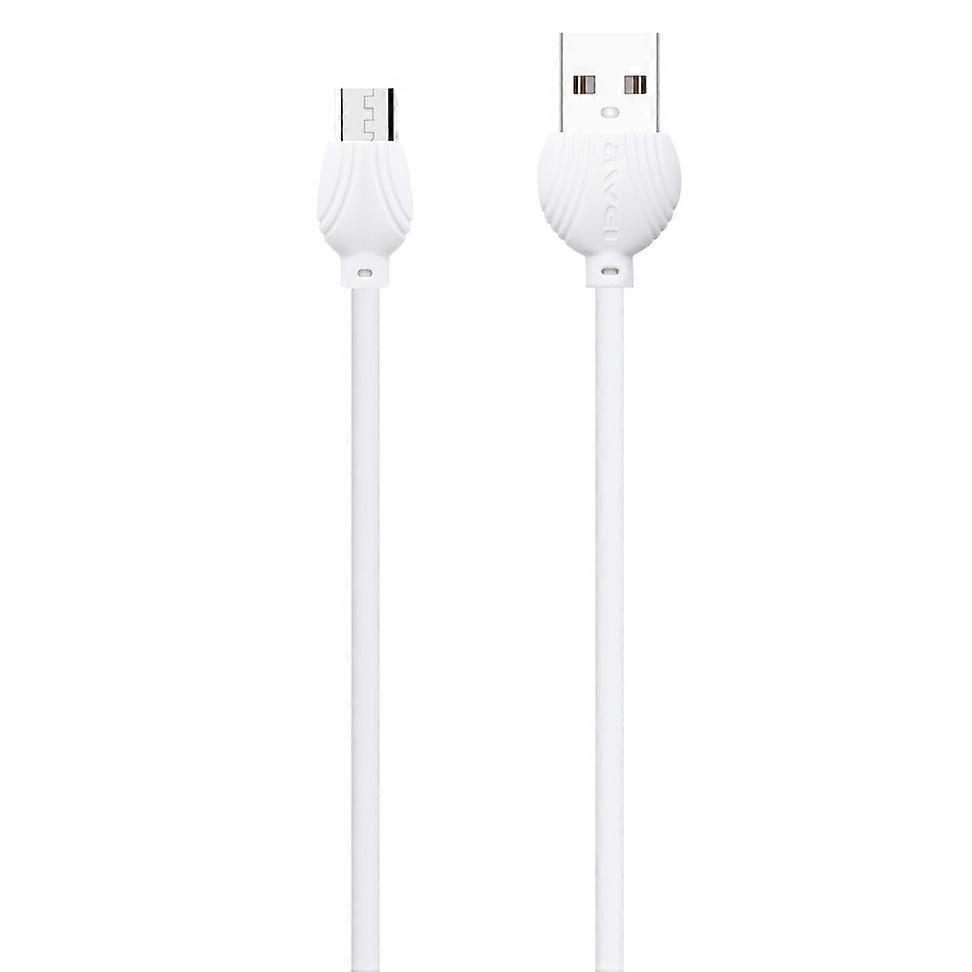 awei CL-61 2 في 1 2.5A Micro USB شحن + كابل بيانات مضفر من سبائك الألومنيوم ، الطول: 1 متر