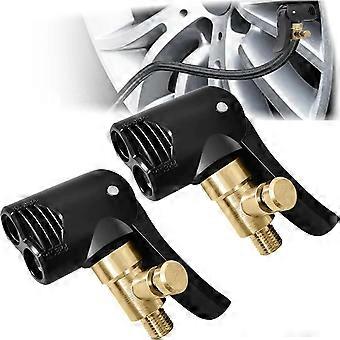 Pack Auto Band Ventiel Adapter, Inflator Mondstuk, Hendel Auto Ventiel Adapter, Luchtpomp Ventiel Adapter Voor Auto of Vrachtwagen, Fiets, Motorfiets