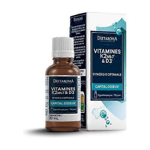 Natural Vitamins D3 + K2 MK7 15 ml