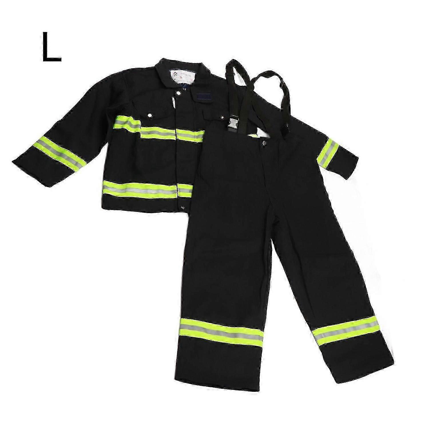 Flame Retardant Clothing Fireproof Heatproof Firemen Protective Reflective Coat Trousers