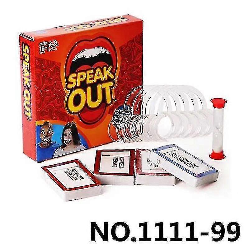 Mouth Opener, Set of Transparent Rings, Sand - Timer, and Multiple Decks of Cards for Fun Group Games, Suitable for Ages 16+