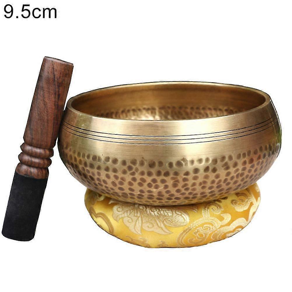 Nepal Tibet Buddha Music Therapy Relaxation Heal Singing Bowl Wood Stick Decor