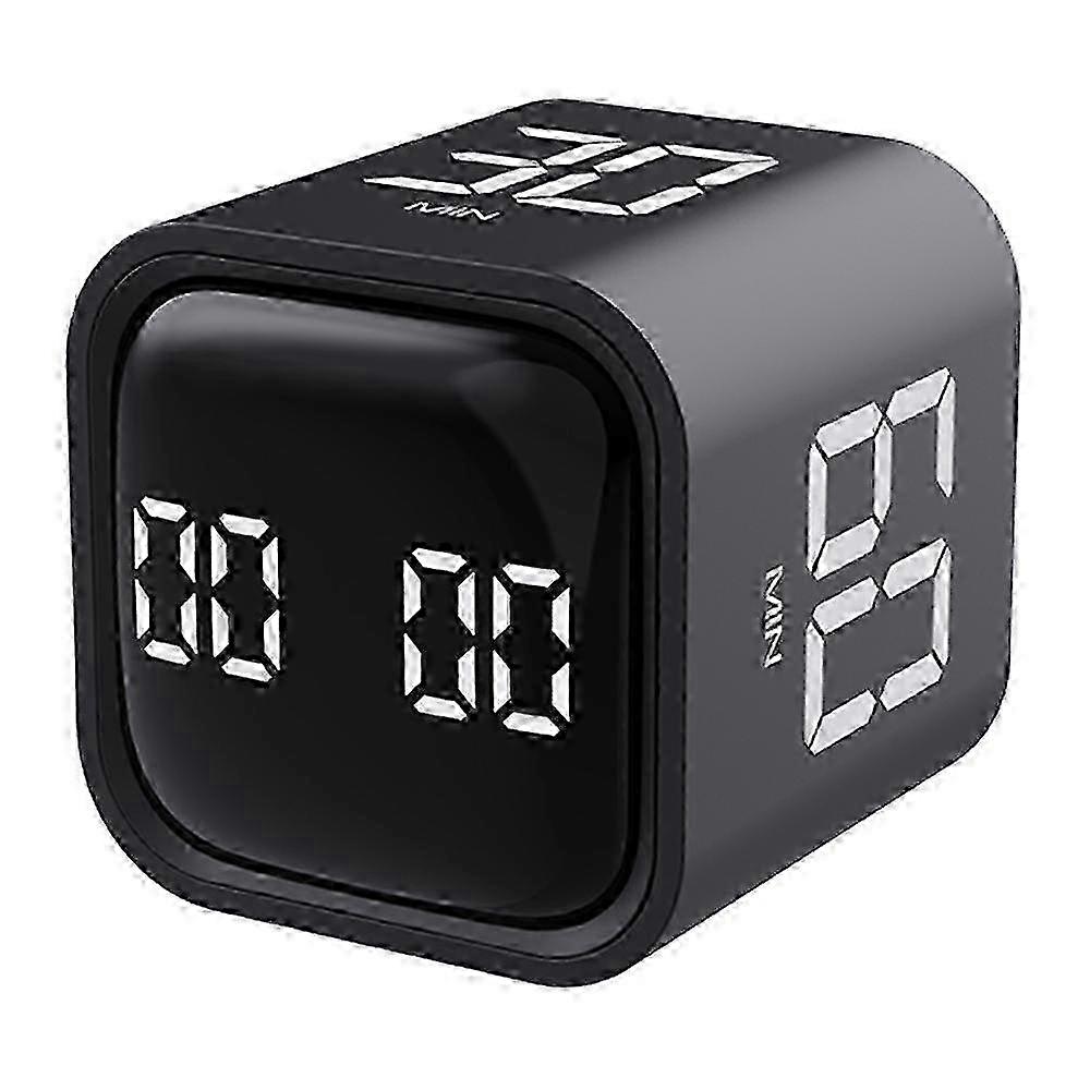 F4 Gravity Sensor Flipping Digital Timer Mini Cube Countdown Alarm Clock Cooking Study Stopwatch Edition