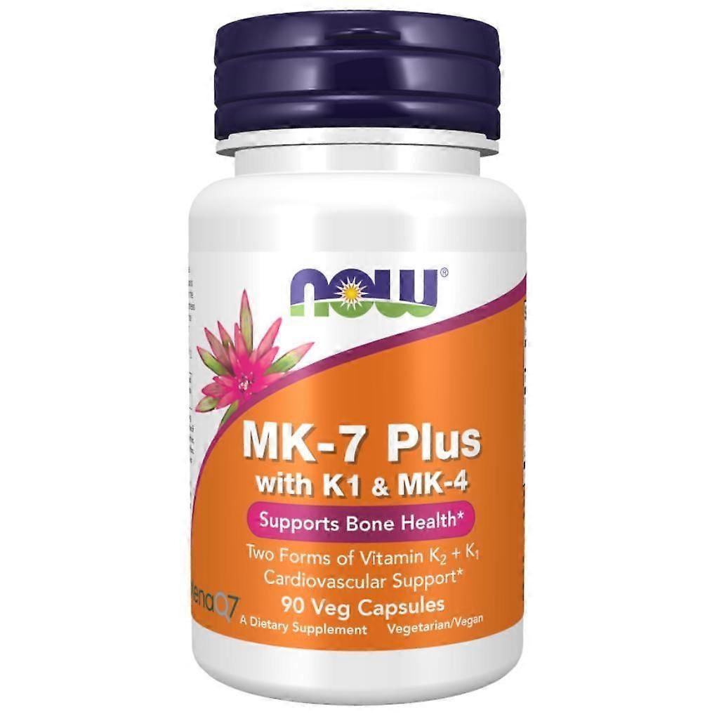 NOW Foods MK-7 Plus with K1 & MK-4 Capsules 90