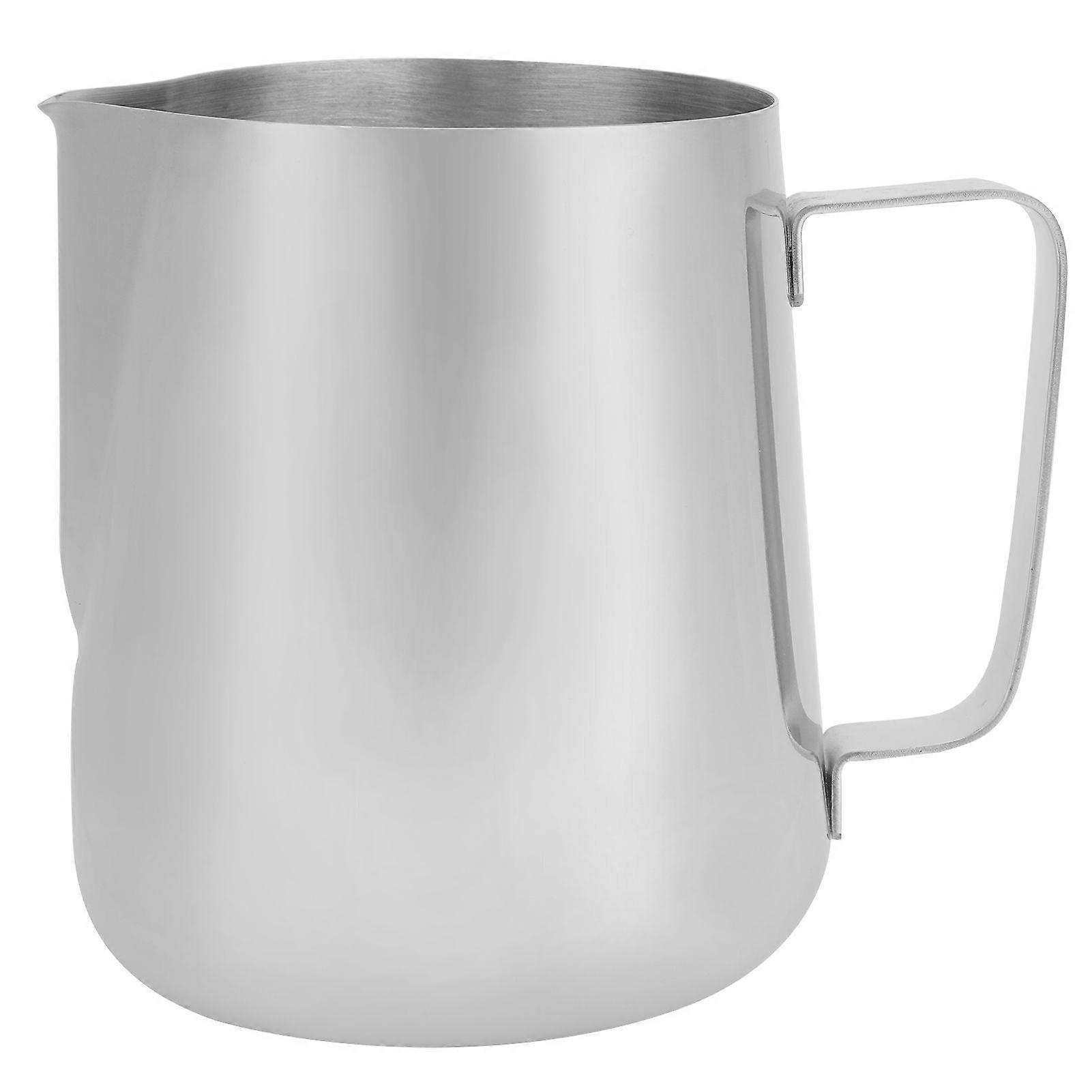 Stainless Steel Milk Jug Frothing Pitcher Coffee Latte Cup Without Scale for Home Coffee Use1000ml