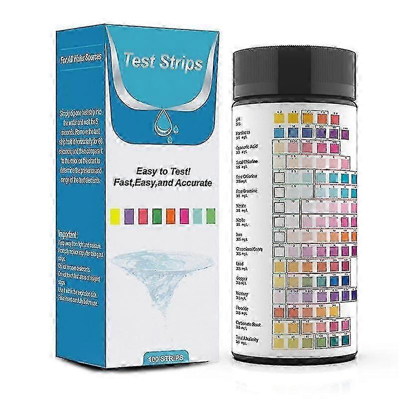 Kit d’analyse de l’eau potable 16 en 1 Kits d’analyse de dureté professionnels, bandelettes de test du robinet et de l’eau avec