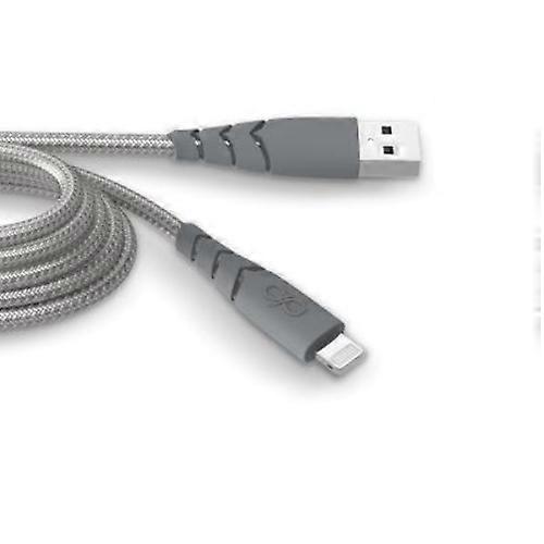 Câble USB A/Lightning ultra-renforcé 3m - 2.4A, Gris