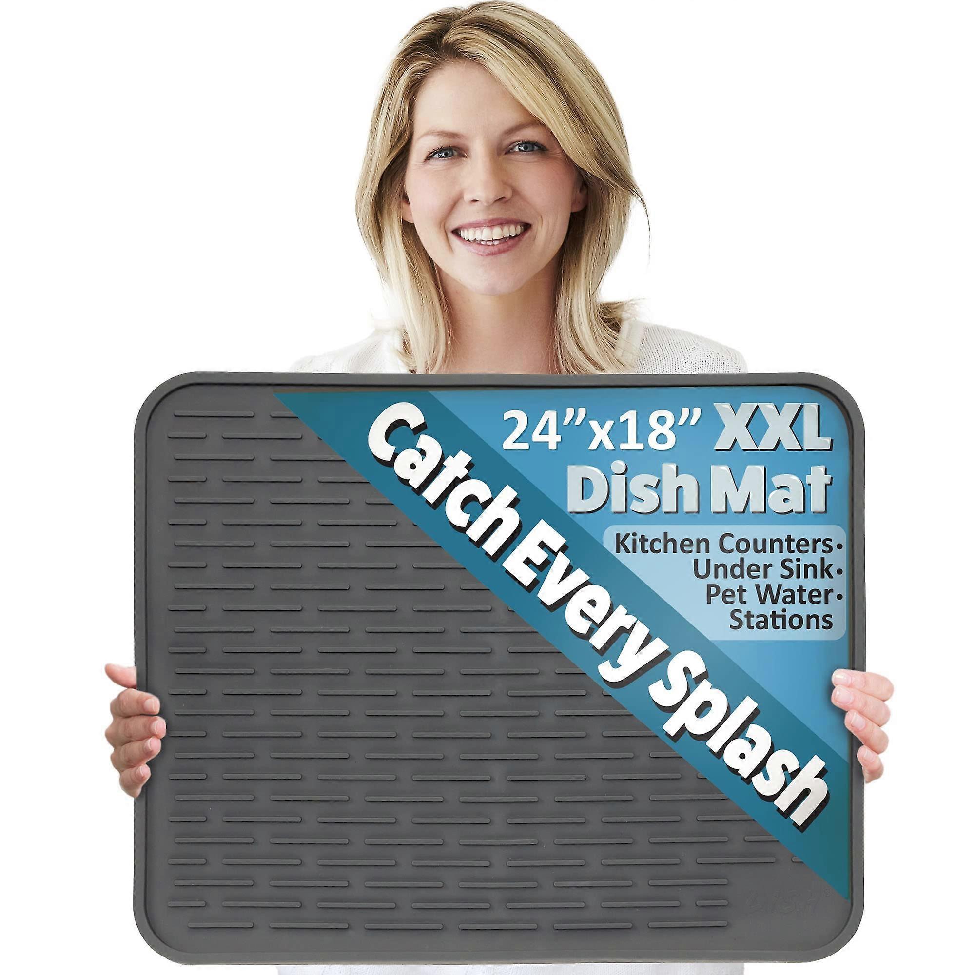 XXL Extra Large Dish Drying Mat for Kitchen Counter Under Sink
