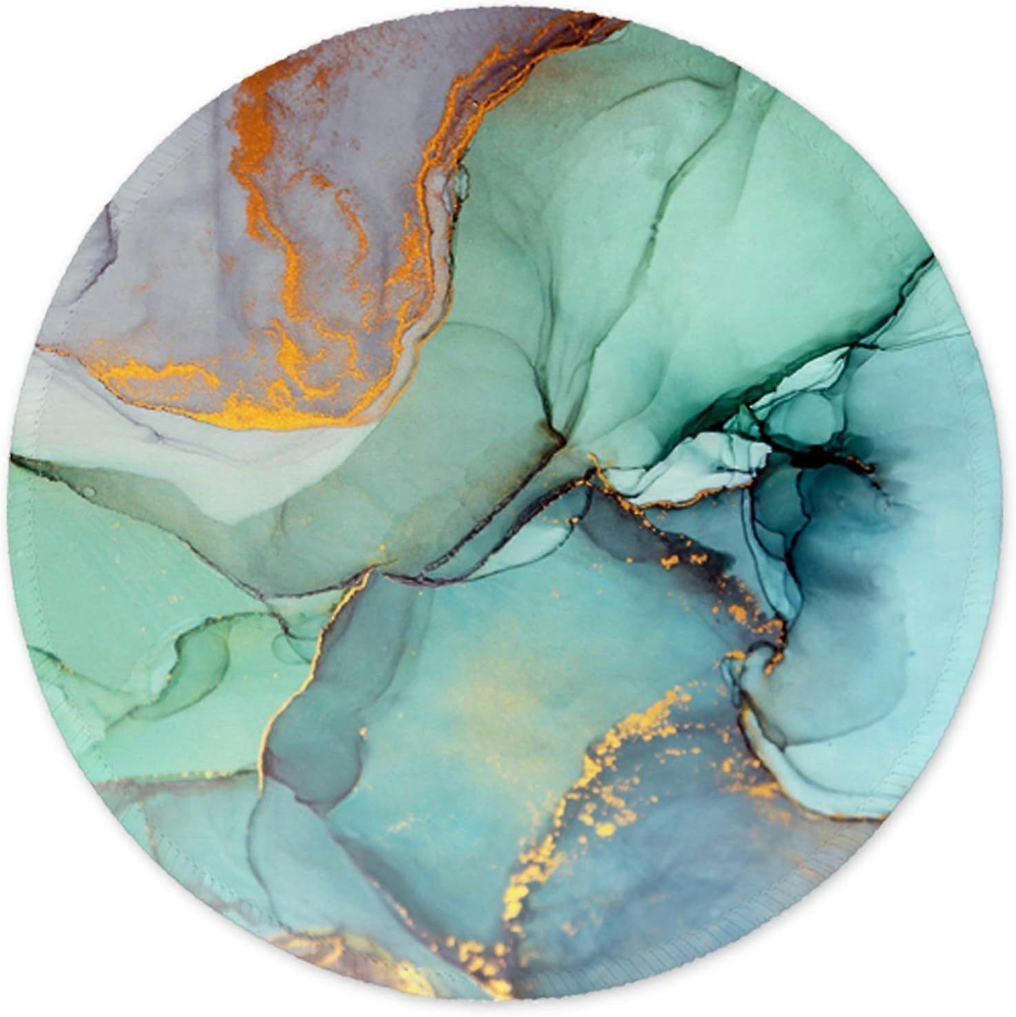 Mouse Pad, Mouse Mat Premium-Textured, Waterproof, Non-Slip Rubber Base Round Mousepad(20200.3CM,G-1988)