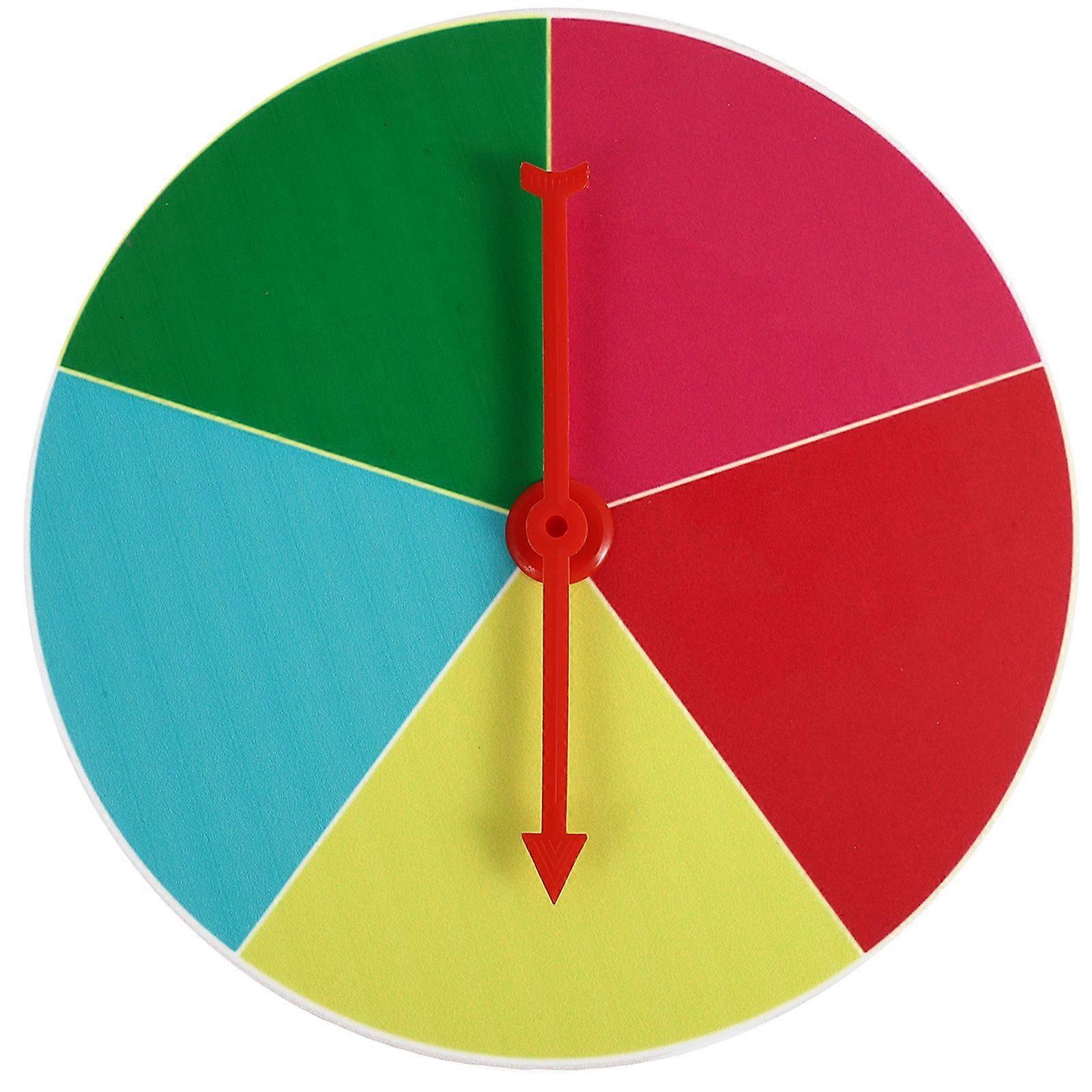 1Pc 20cm Draw Game Turntable Teaching Activities Rotary Table Desktop Parent-Child Games Toys (Random Pointer Color)