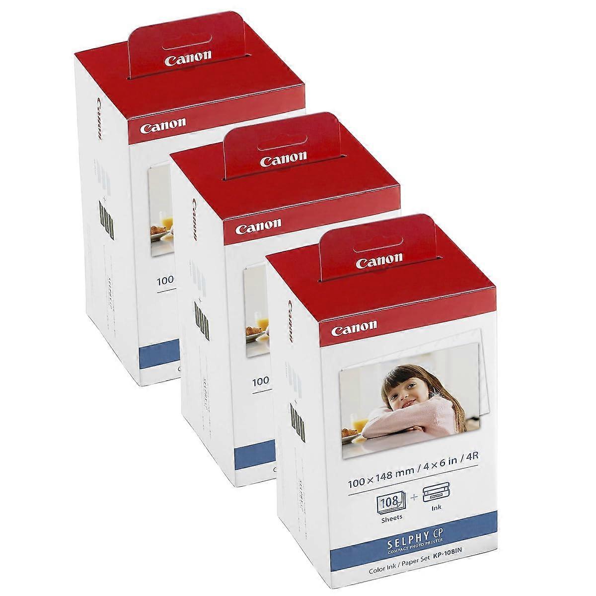 3 Pack KP-108IN Color Ink And Paper Set