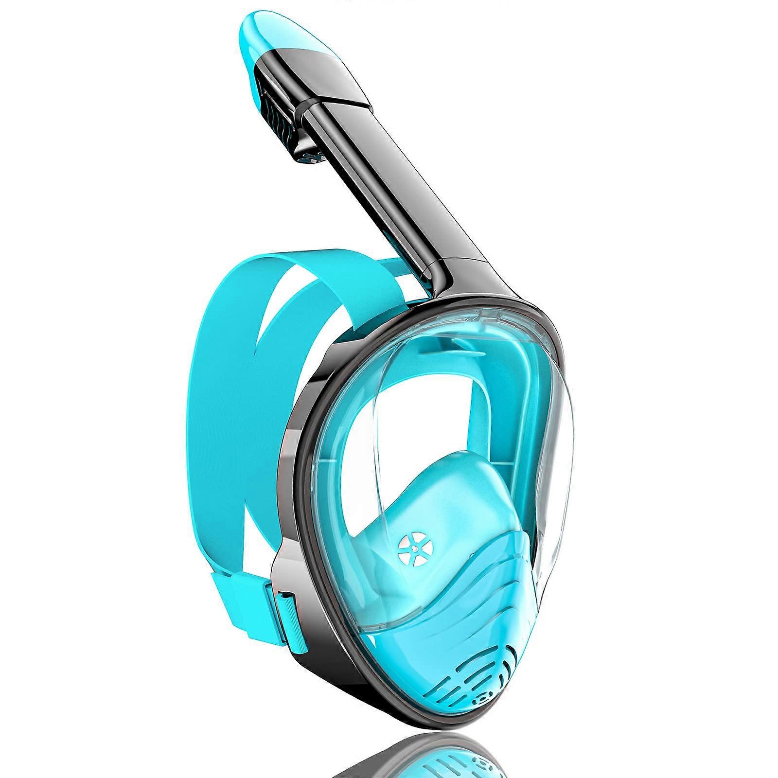 Qingsong Adult Full Face Snorkeling Mask with Integrated Camera, 180 Degree Panoramic View, Suitable for All Water Activities
