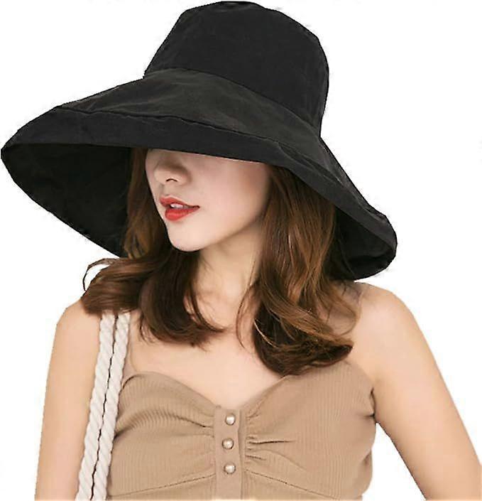 Women's Foldable Beach Cape Wide Brim Sun Hat