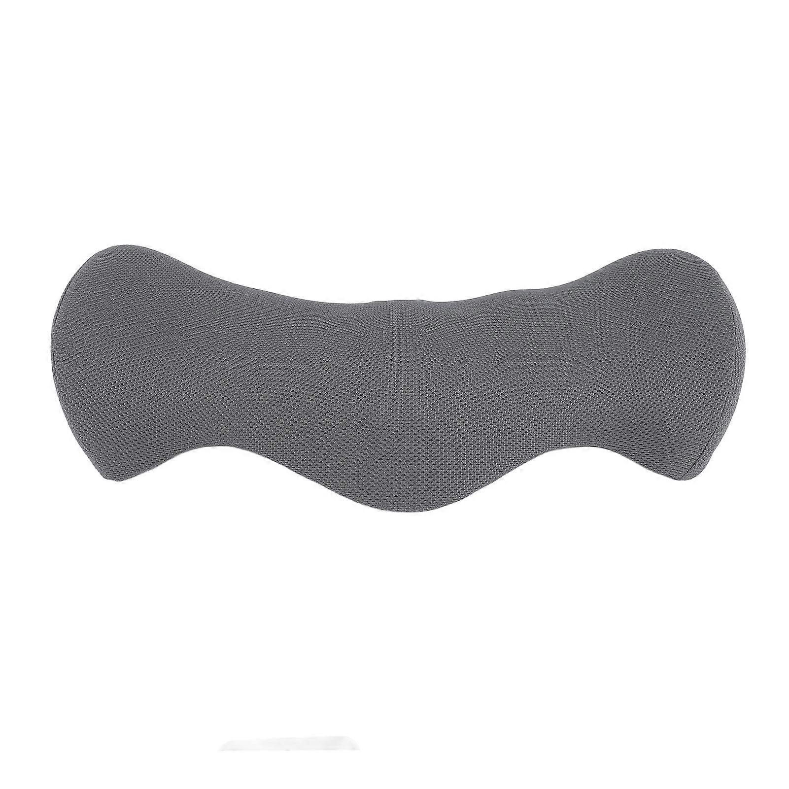 54.5x24x11cm Lumbar Support Pillow Memory Foam Lower Back Waist Pillow for Sleeping Gray