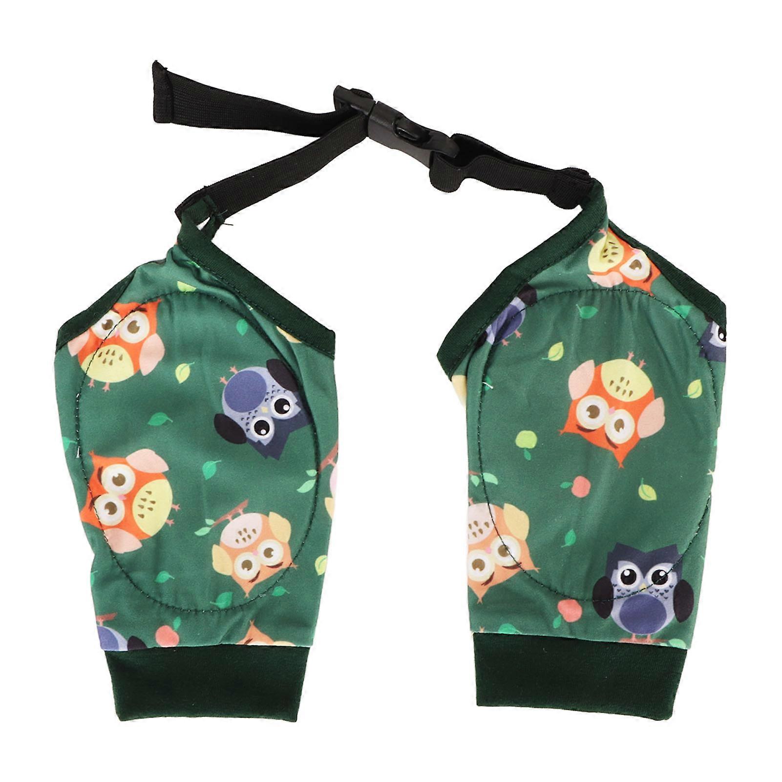 Recovery Sleeves Cute Owl Pattern Soft Elastic Breathable Prevent Licking Dog Front Legs Sleeve for Postoperation