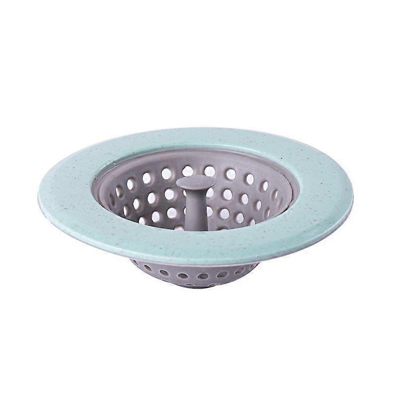 Green 4pcs Green Two Piece Sink Strainer Stopper Drain Strainer -11*11*3.5cm