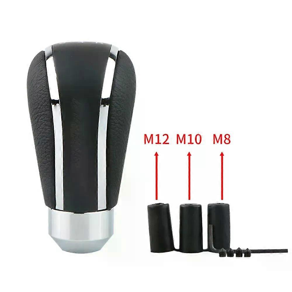Universal 5 Speed PU Leather Gear Shift Knob Shifter Lever Handle Stick Auto Accessories For All Manual Car