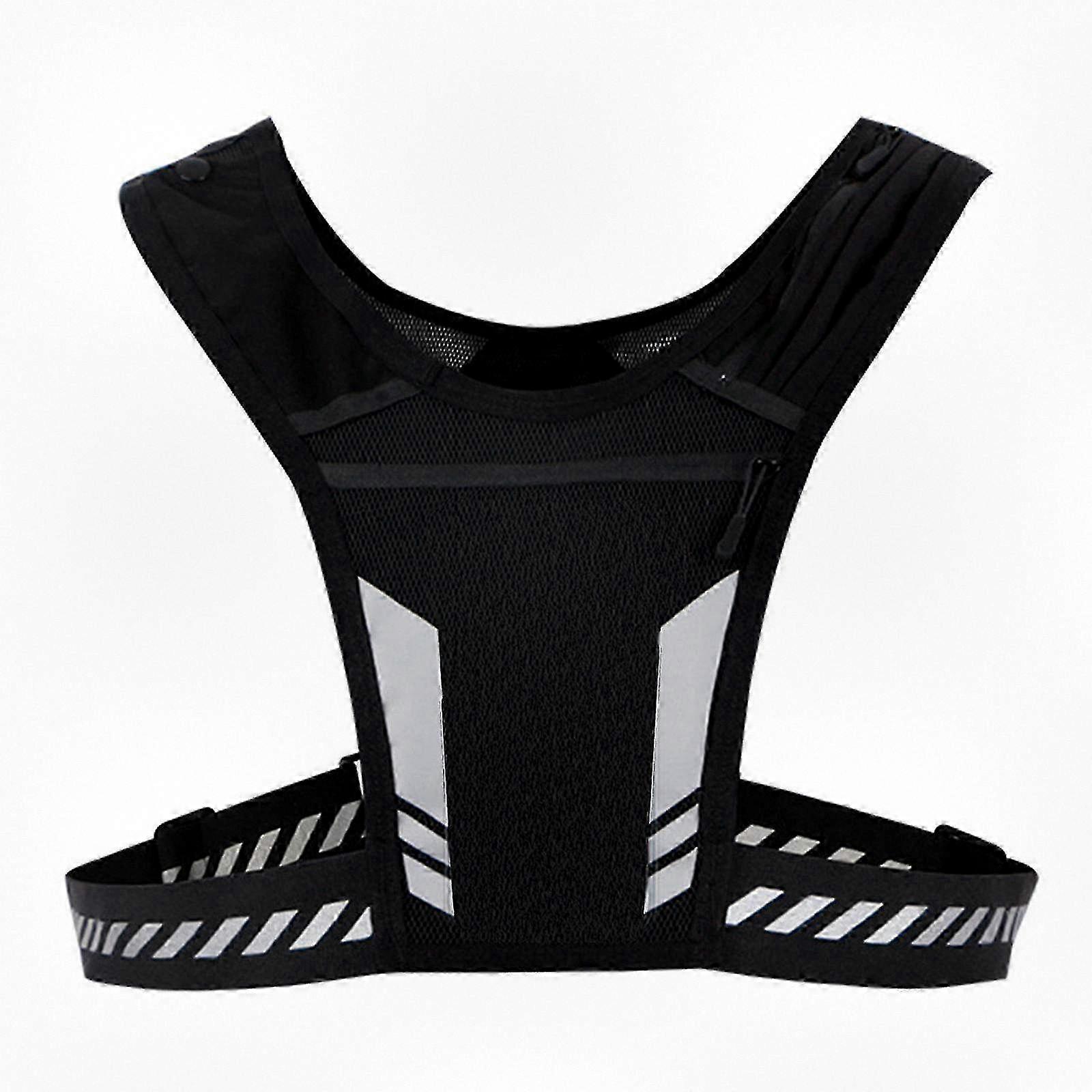 High Visibility Reflective Safety Vest with Storage for Cycling and Running, Unisex Design