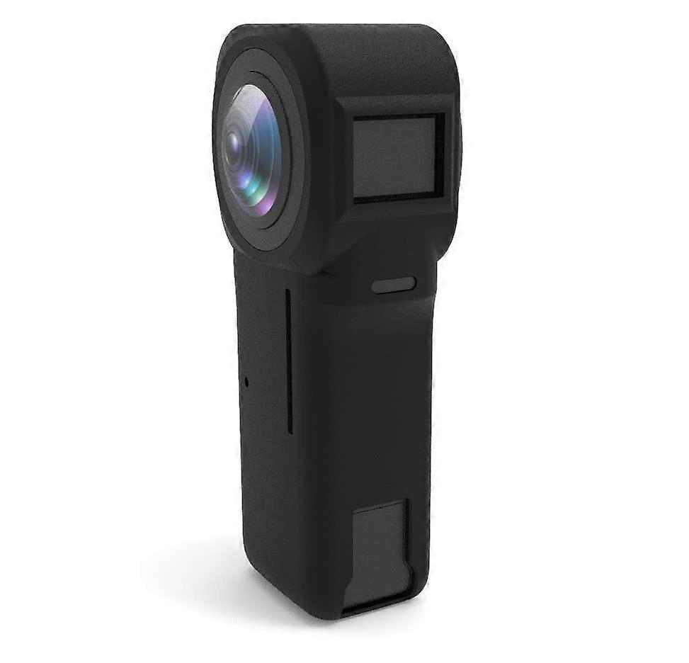 Silicone Case, Anti-Scratch Protective Cover for Insta360 One RS Action Camera, Black A506