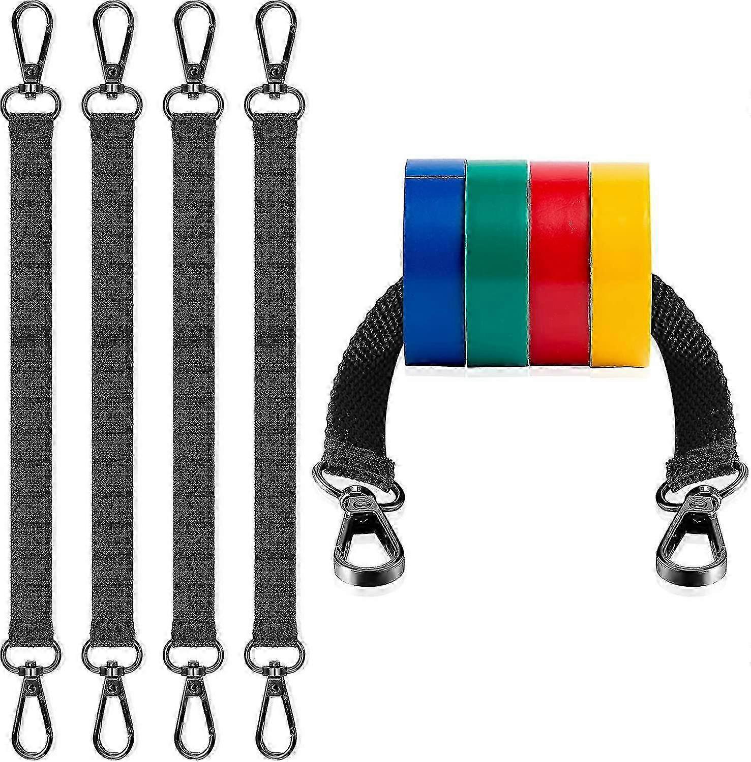 Porte-ruban isolant Sangle Porte-ruban à mesurer pour ruban électrique Sangle pour ceinture String avec mousquetons Chaîne porte-ruban isolant en polyester