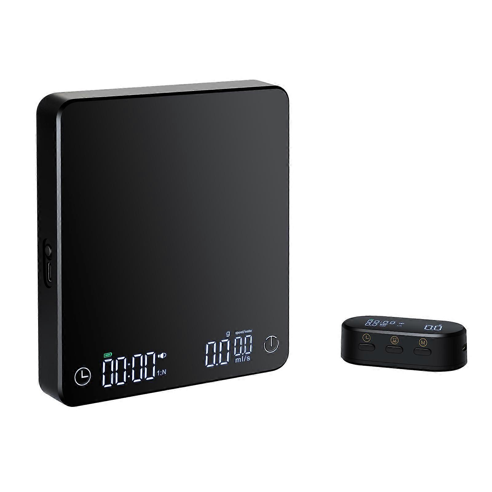 LED Wireless Display Coffee Scale Multi-functional Kitchen Scale 5kg/0.1g Espresso USB Charging Electronic Scale Gram Weight Timing Scale