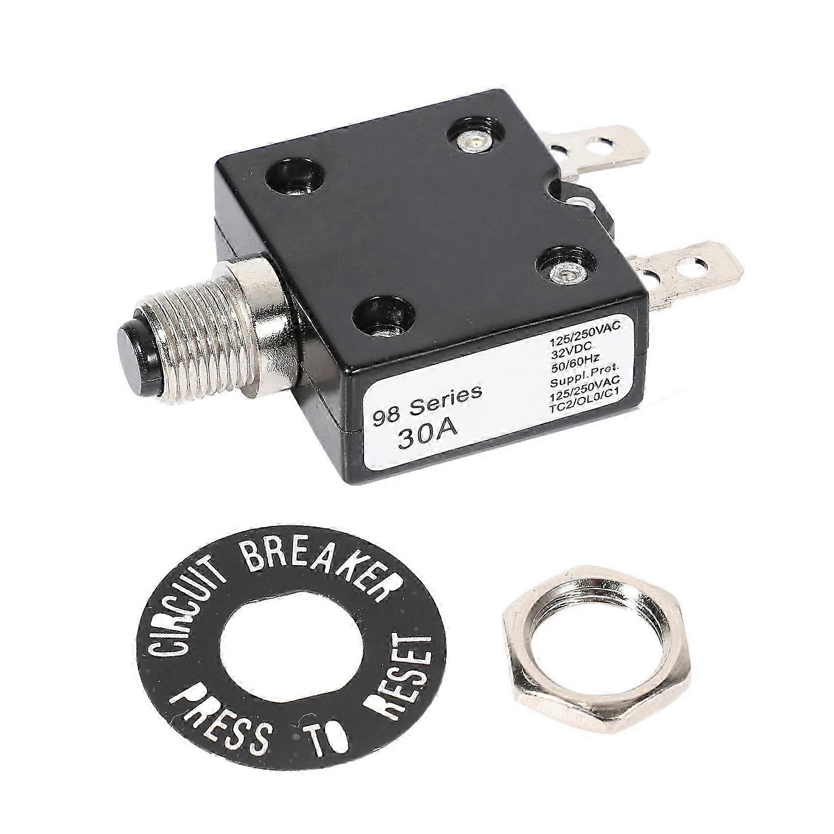 Thermal Breakers and Protectors 30A 125/250VAC 50VDC for Generators