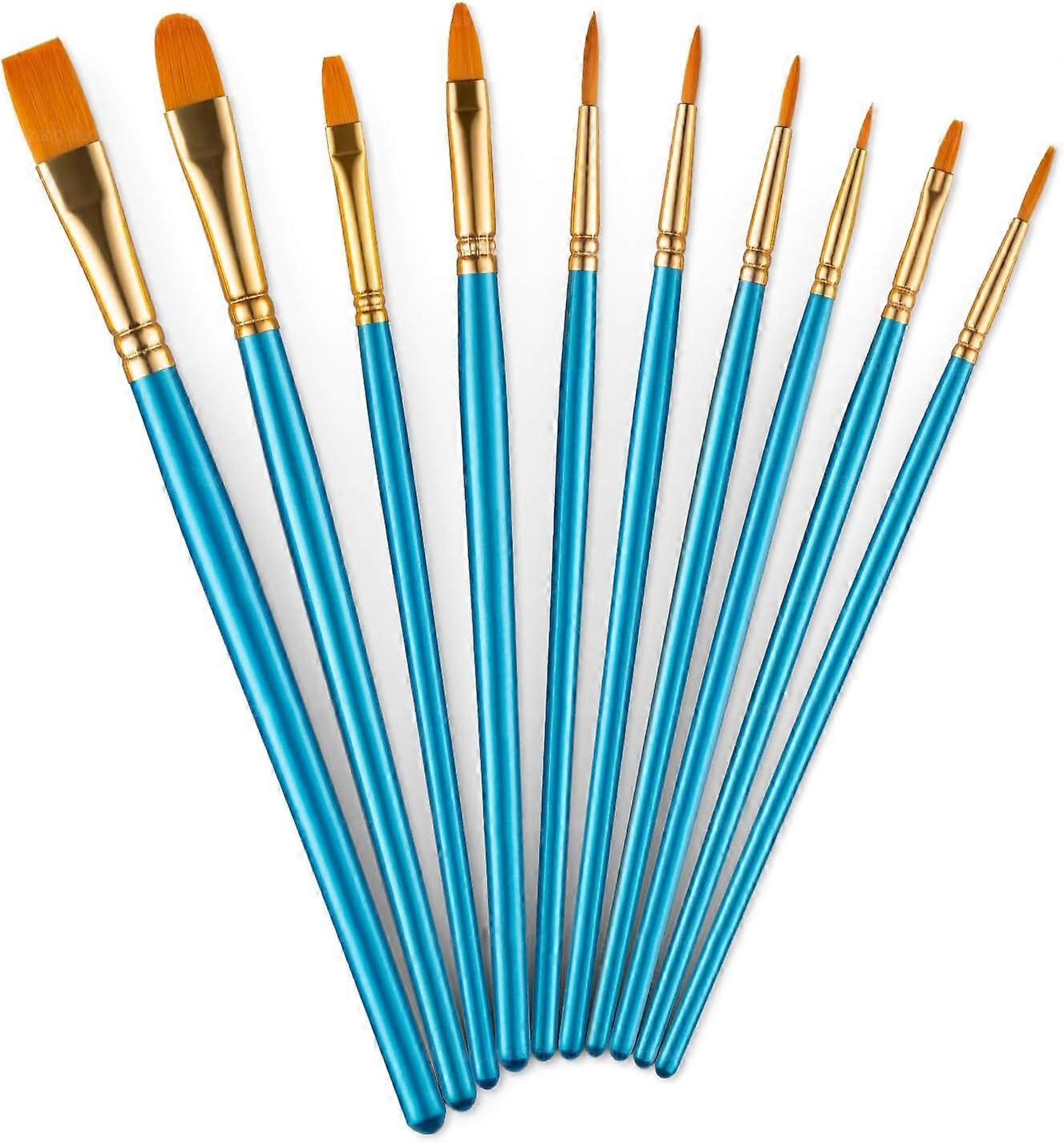 Anti-shedding Synthetic Brushes, Rust-proof Ferrules, Solid Wood Handles