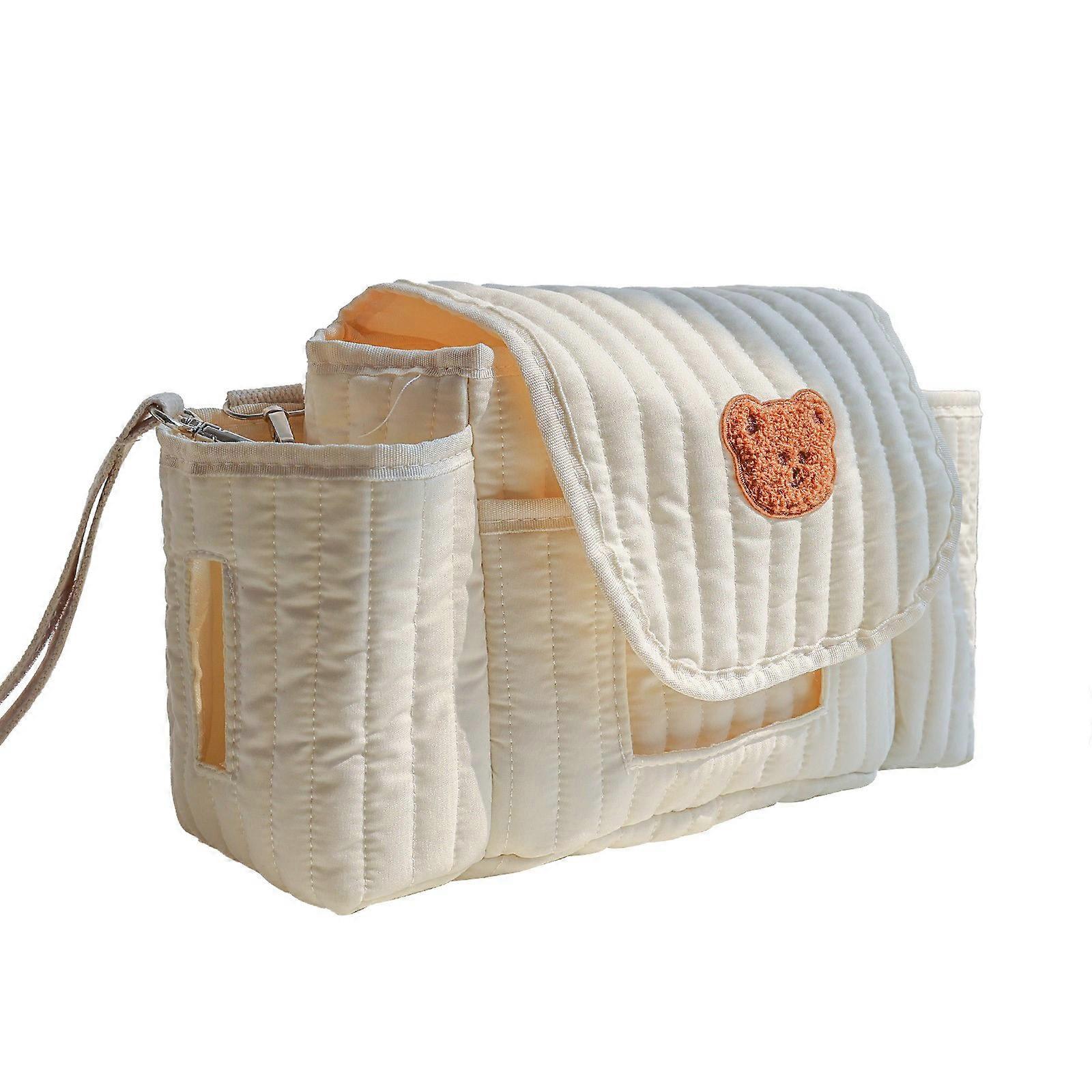 Functional Baby Strollers Hanging Bag Portable Travel Carry Case Organiser Bottle Wet Wipes Diaper Storage Solution