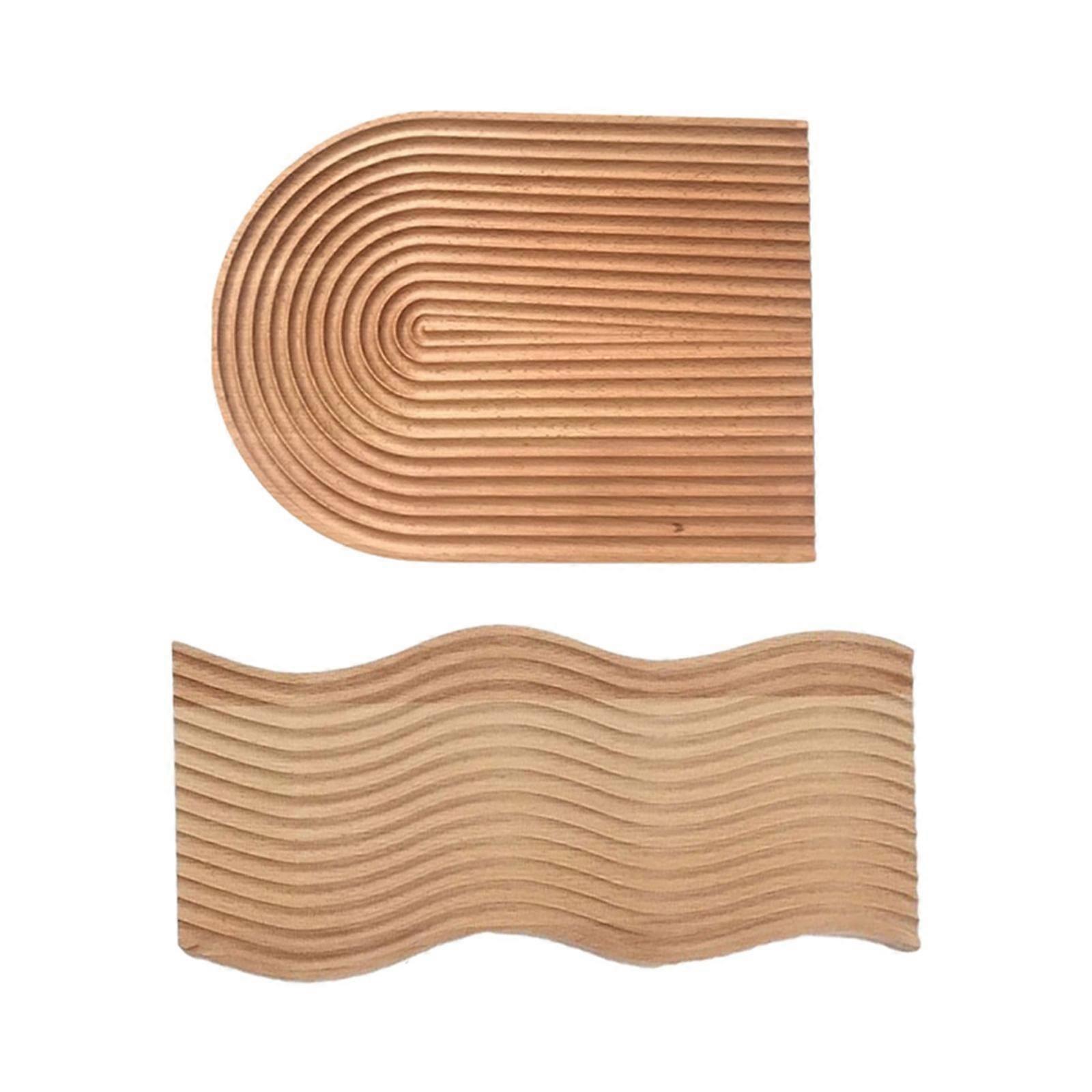 2 PCS Decorative Bread Serving Tray Snack Dessert Cake Storage