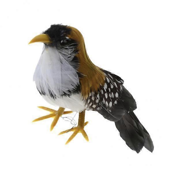 2-4pack Artificial Small Bird Realistic ORNAMENTS 5" Feather Taxidermy Tree