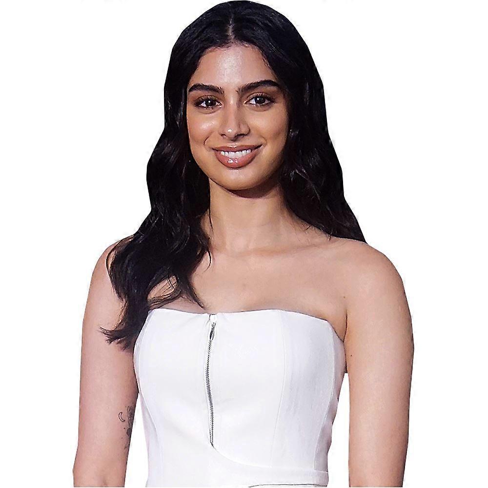Khushi Kapoor (weißes Outfit) Halbkörper Buddy Ausschnitt