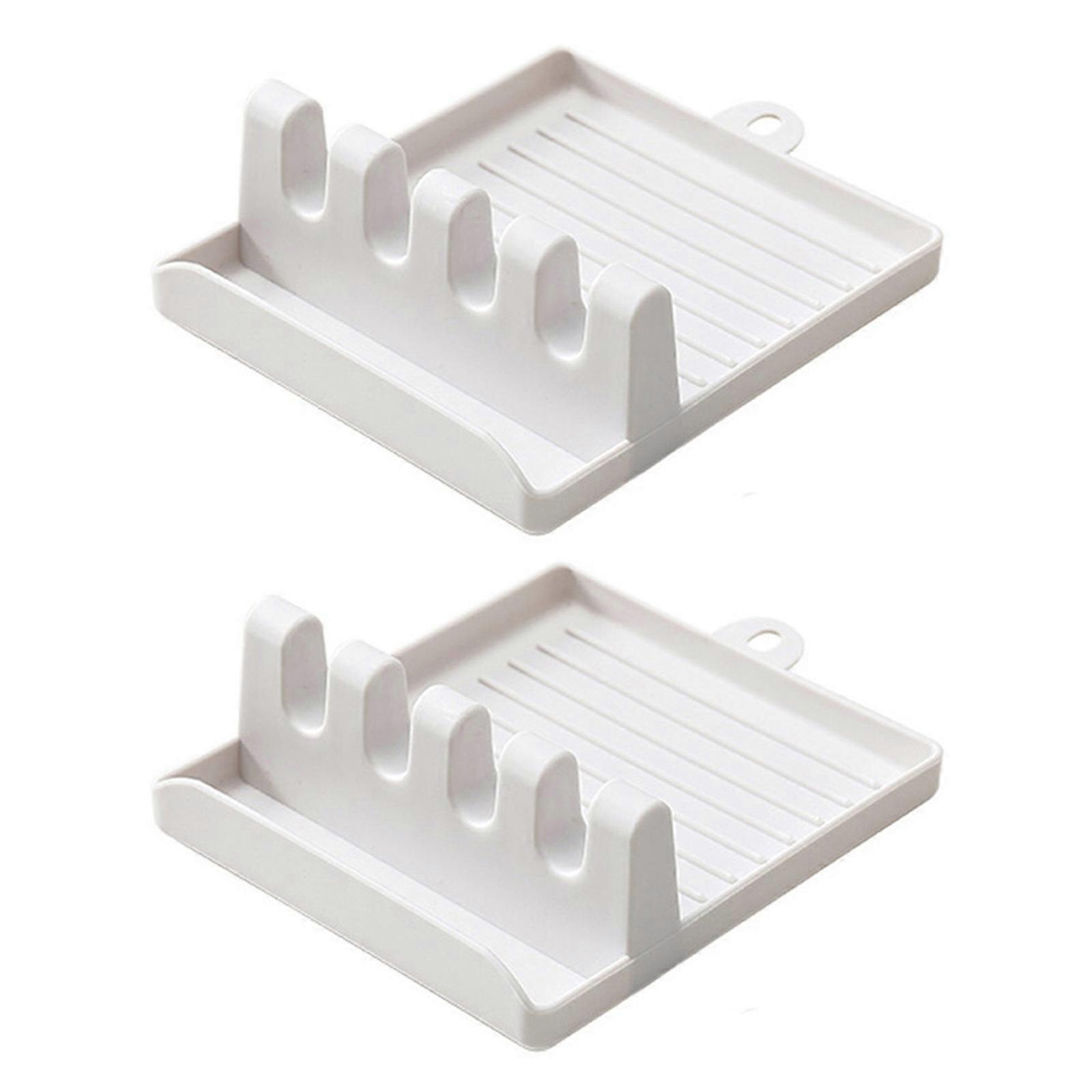 2Pieces Adjustable Paint Pen Stands Double Paint Pen Organizers Display Holder For Convenient Access And Storage White