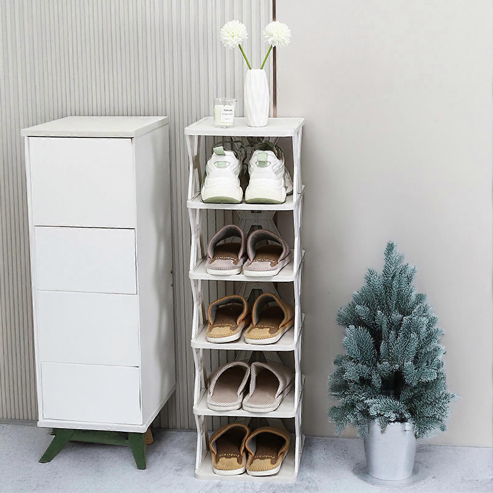 Single Tall Shoe Holder Shoe Cabinet For Entryway, 8-Tier Tall