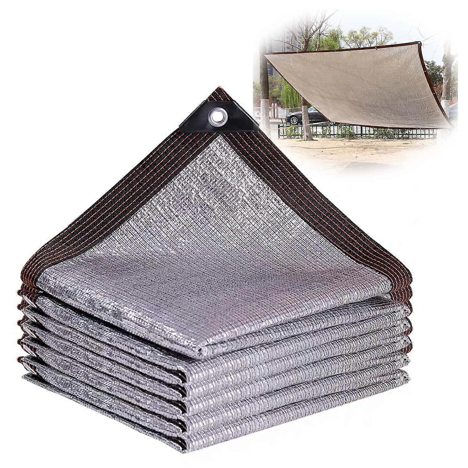 Aluminet Shade Net, Sun Protection, Reflective, 2m 2mx2m(6.5ftx6.5ft)