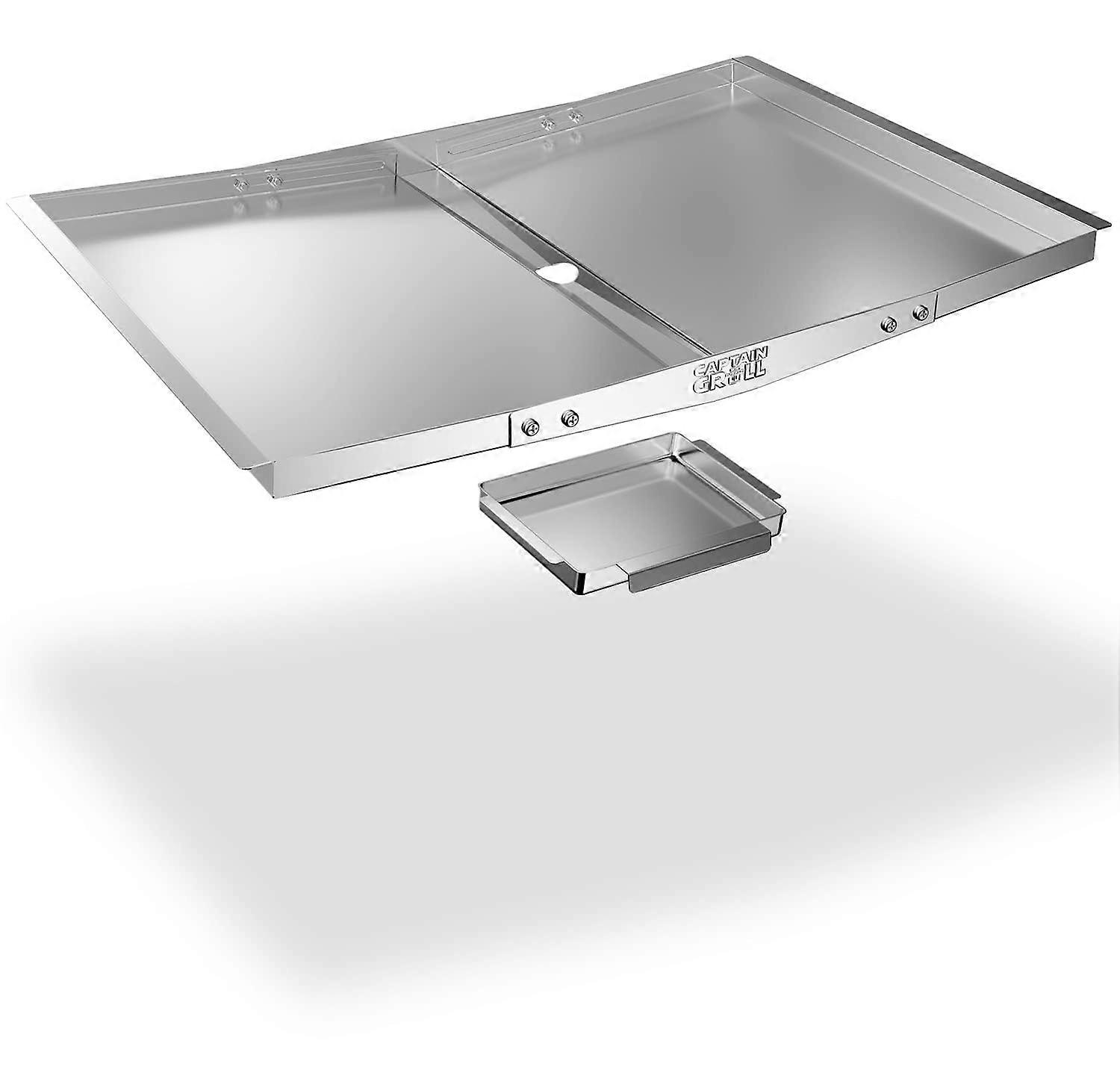 Grease Tray with Collection Tray Adjustable Drip Pan for Gas Grill Models