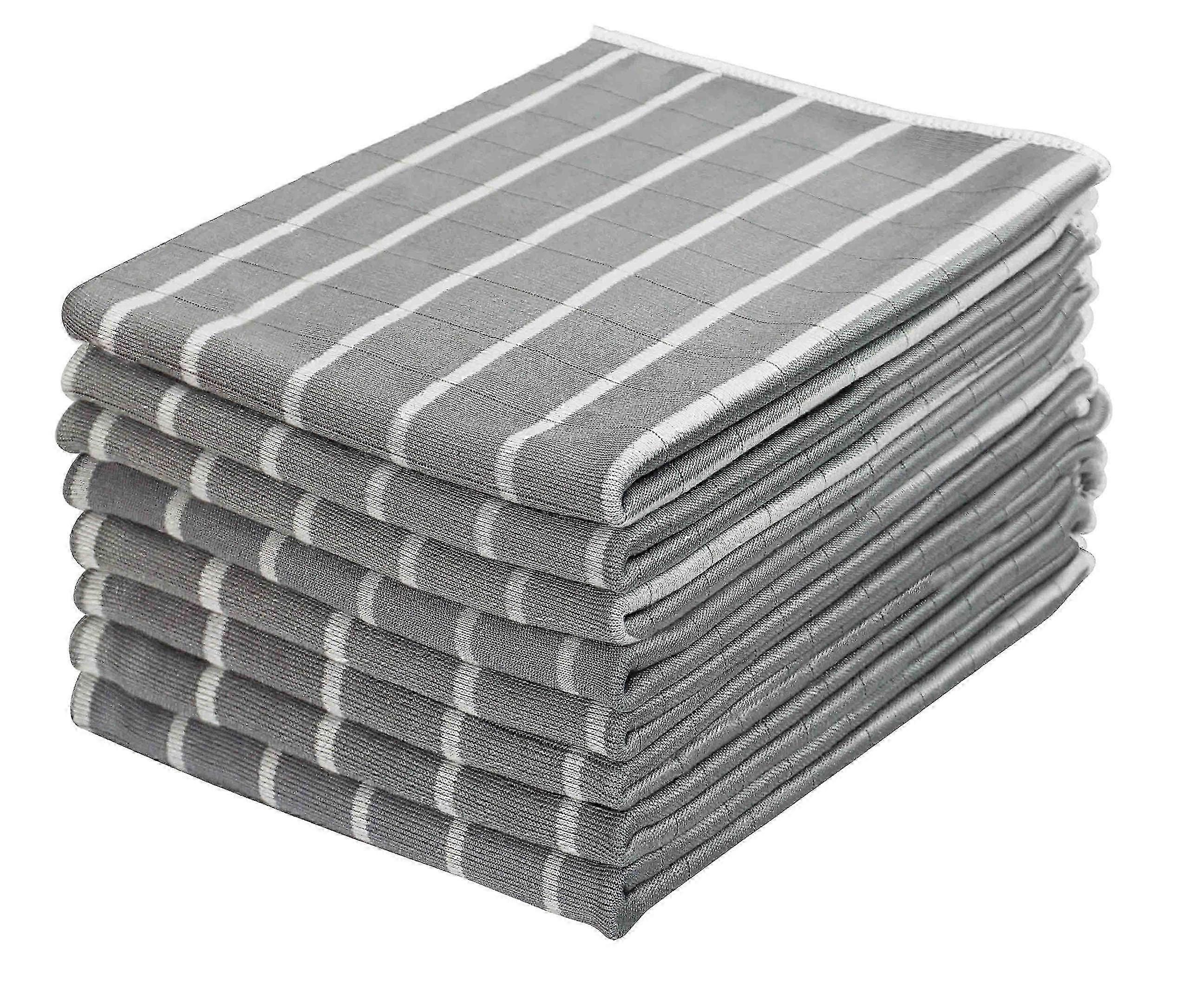 Set di 8 strofinacci in bambù e microfibra, asciugamani per la pulizia senza lanugine