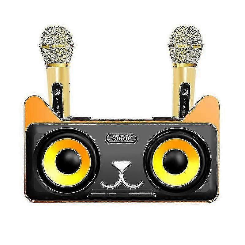 Portable Karaoke Machine For Kids, Kids & Toddlers With Bluetooth Speaker, 2 Wireless Microphones, P
