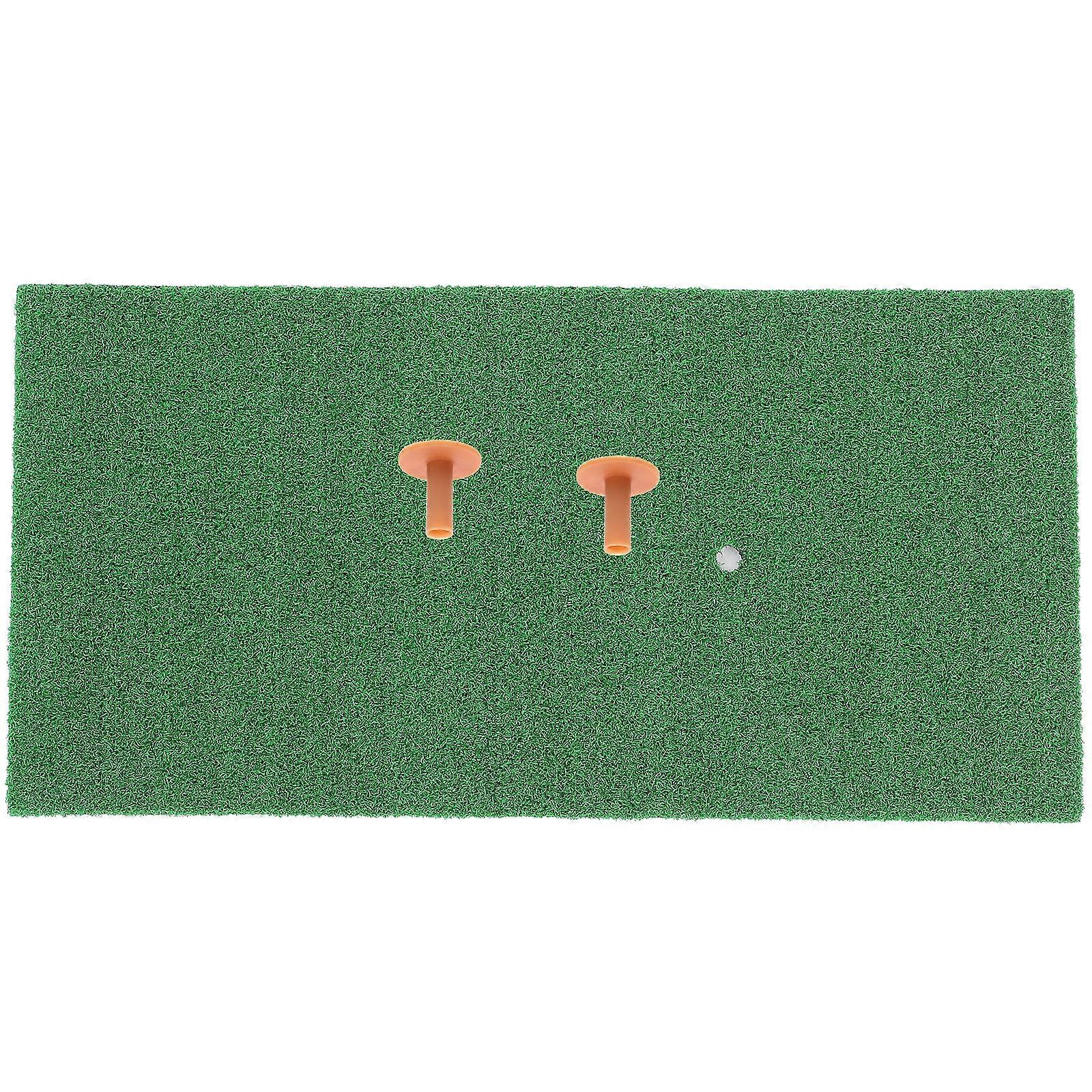 Indoor Golf Practice Mat Set with Oxford Tees Durable Realistic Turf for All Skill Levels