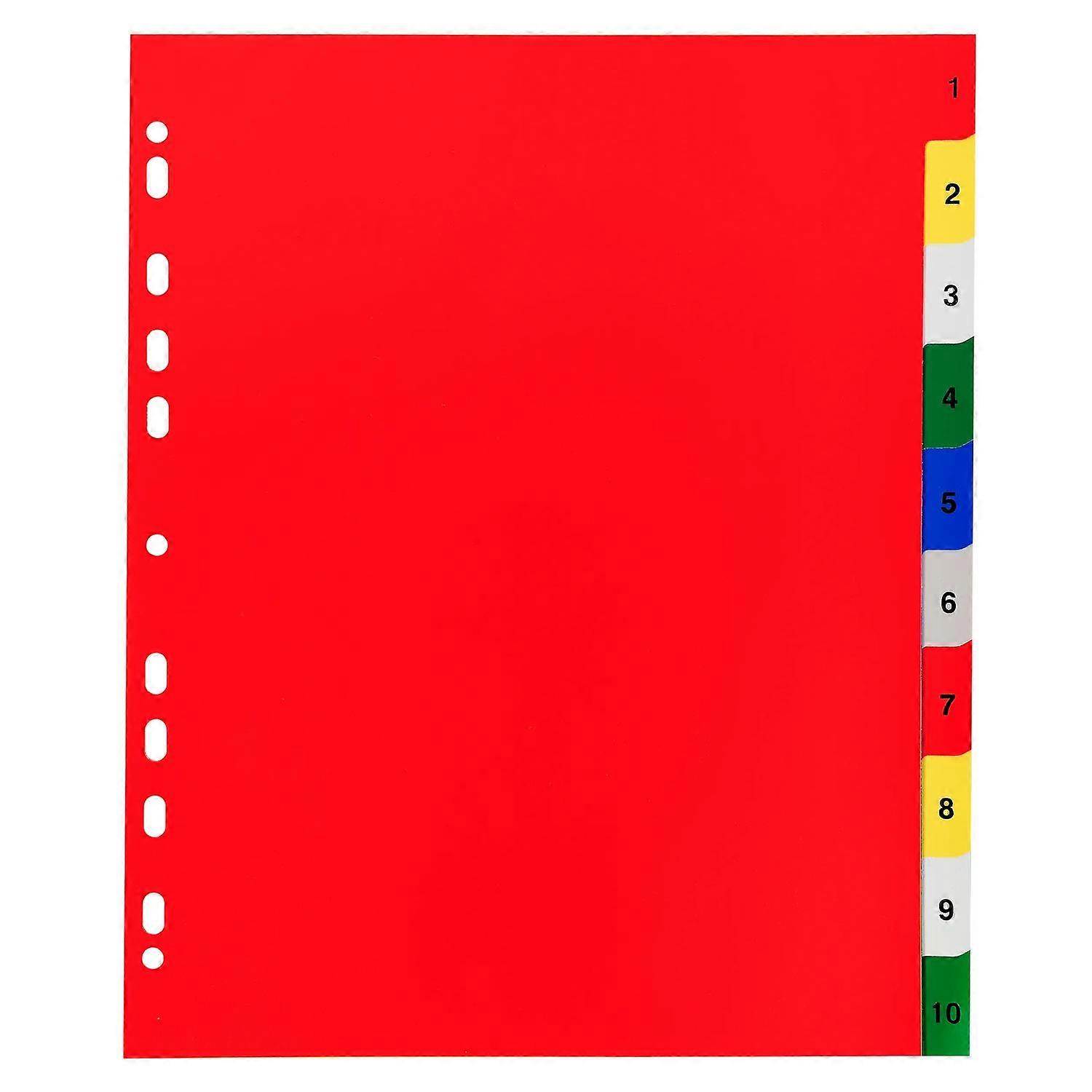 Exacompta 84E 20x Separad. 1-10 A4+ PP pest.impresas