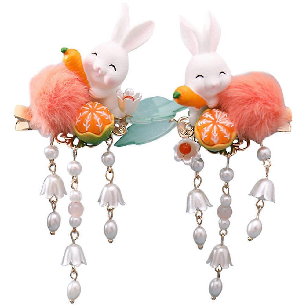 Elegant Bunny Hairpiece Combining Traditional Style with Modern Charm