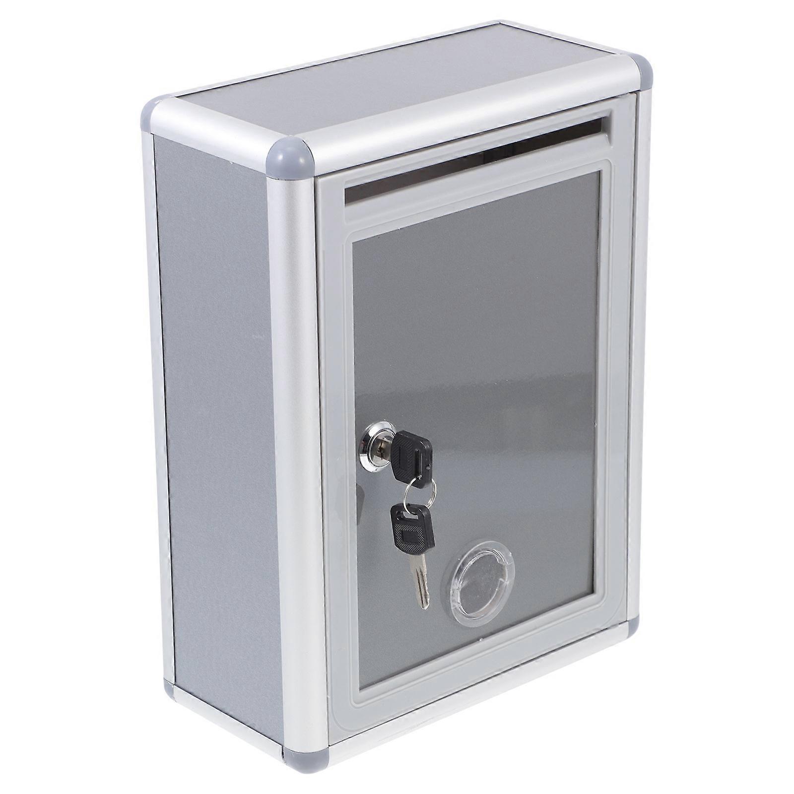 Secure Storage Container with Slot, Safeguards Items in Educational Environments
